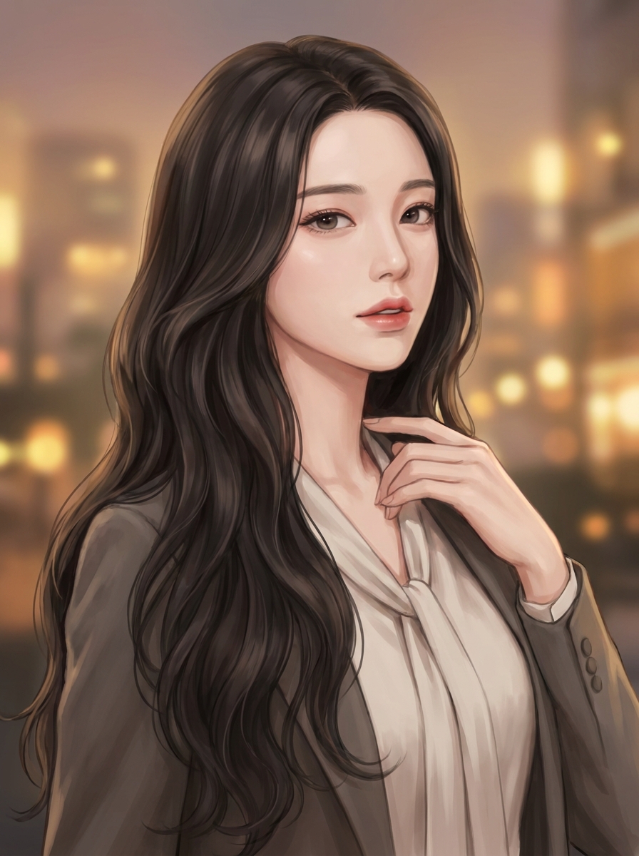 클린 반실사 페인티드풍 웹소설 표지 샘플 031
